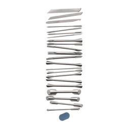    LT trousse de 22 outils de décor + pierre à affûter  