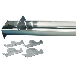 Série de 4 Raclettes à Bûche inox