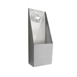  Décapsuleur inox + boîte récupératrice inox  