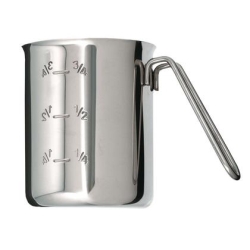 Pot gradué inox avec poignée 0,75 L