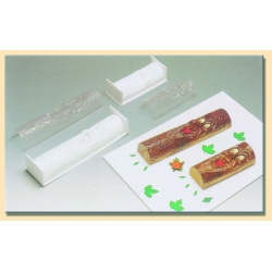Gouttière plastique pour bûche glacée 
