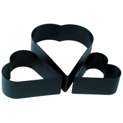 Forme Coeur uni composite - hauteur 8cm
