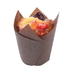 Caissettes Papier Brune Tulipcup - 200 & 300 unités