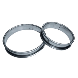 Cercle inox  à Tarte individuel- 10 unités H1.6CM