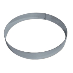 Cercle inox "Mousse"hauteur 4 cm 