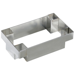 Découpoir à pâte inox pour Rectangle à Tarte