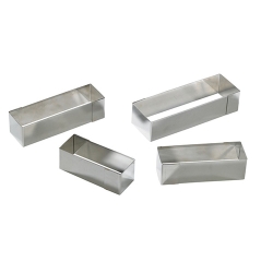 Nonnette rectangle inox
