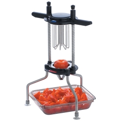 Coupe tomates et agrumes en 8 quartiers inox