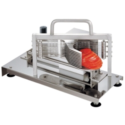 Coupe tomates et agrumes en rondelles inox
