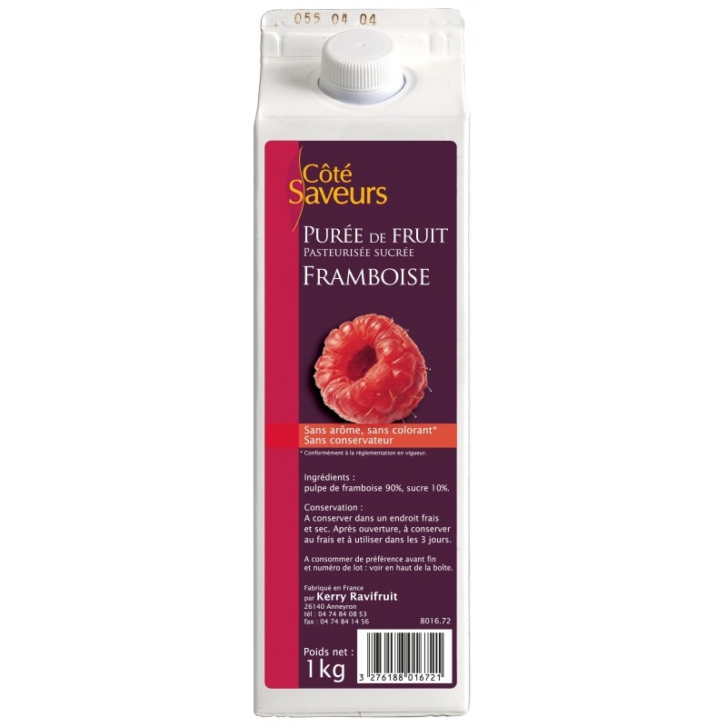 Purée de fruits rouges sucrée 1 kg - Ravifruit