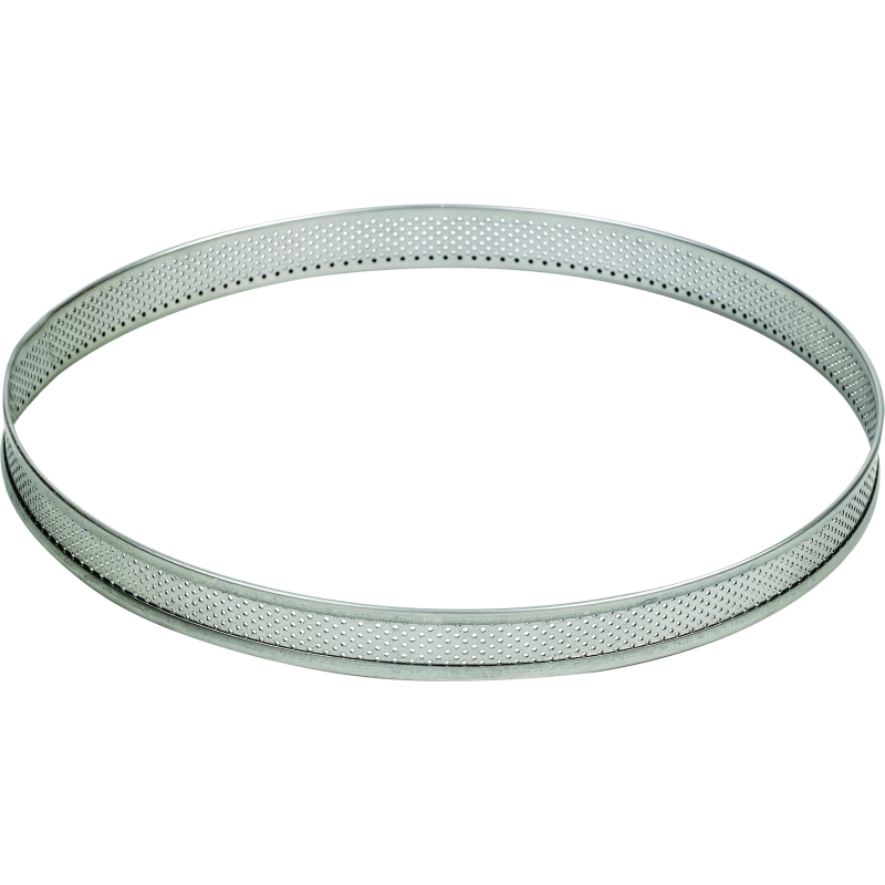 Cercle à tarte perforé 8 cm - ht 2 cm @