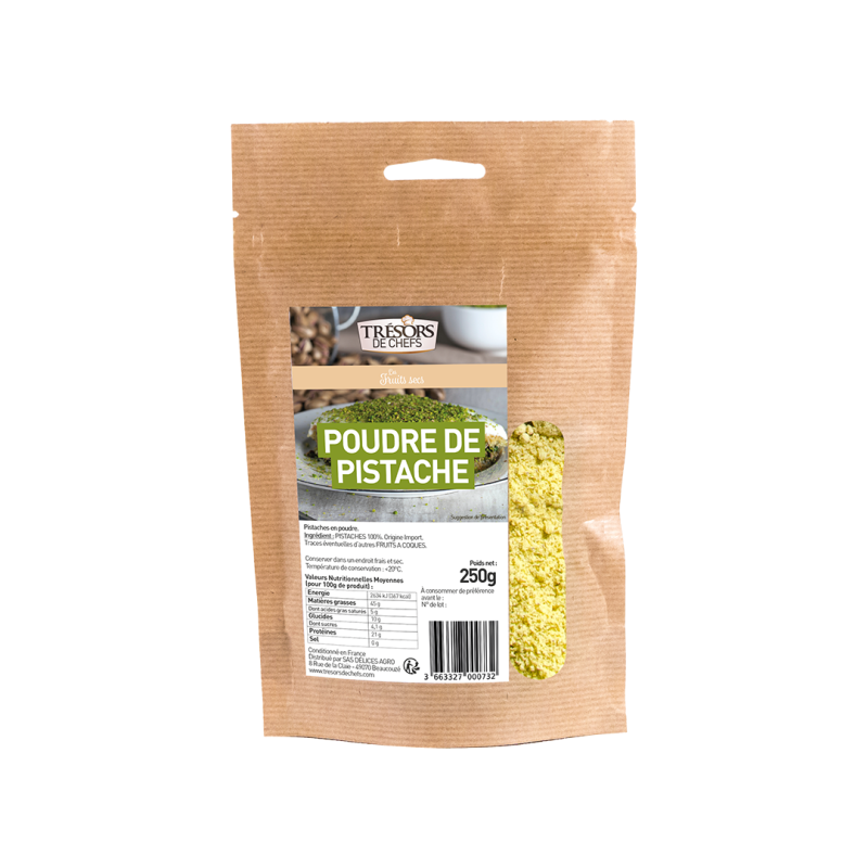 Pistache Poudre Verte - , Sachet 250 g : : Epicerie