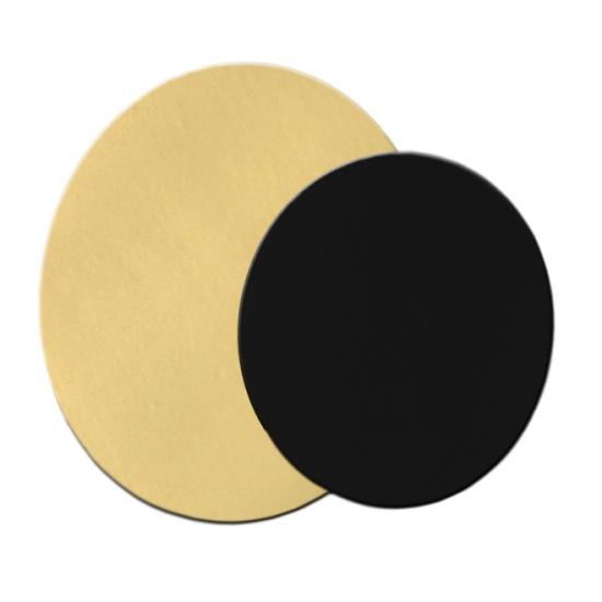 Rond uni Or fort 1050g - double face Or/Noir