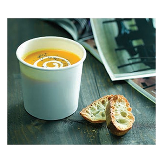 Gobelet carton à soupe et boisson chaude micro-ondables