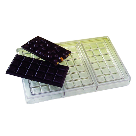  3 Tablettes de  100 gr - 18  carrés ( 3 x 6 )